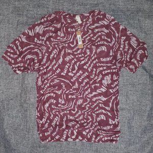 NWT SKIMS 4X Summer Mesh T-shirt RASPBERRY SWIRL